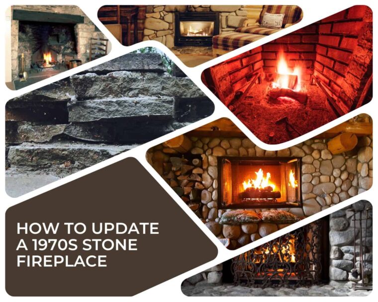 Learn How To Update a 1970s Stone Fireplace in 2022