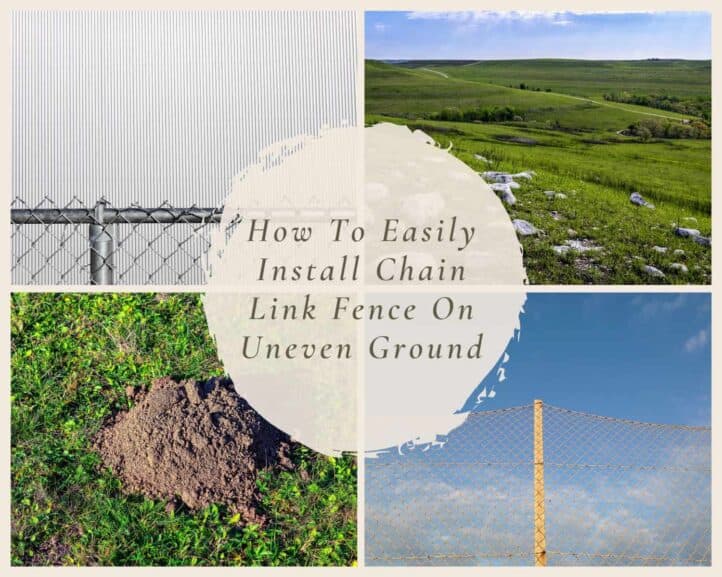 How To Easily Install Chain Link Fence On Uneven Ground 1472